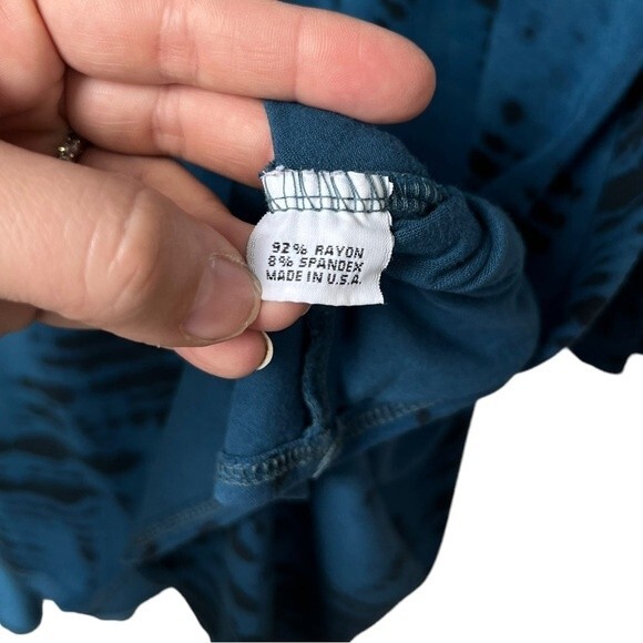 Bryn Walker Stretch Jersey Knit Tie Dye High Low Oversized Tunic Top Size Small - Picture 4 of 6